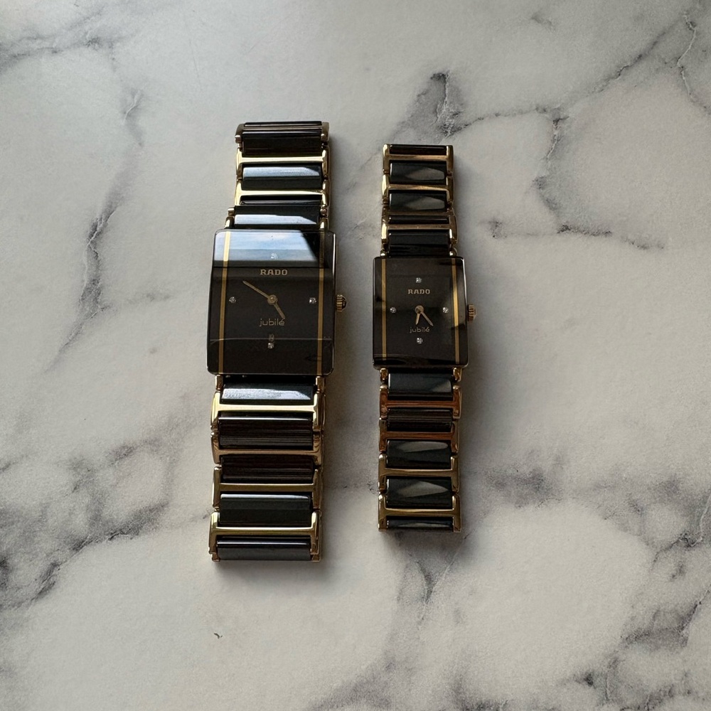 Rado Black and Gold Modern Watches